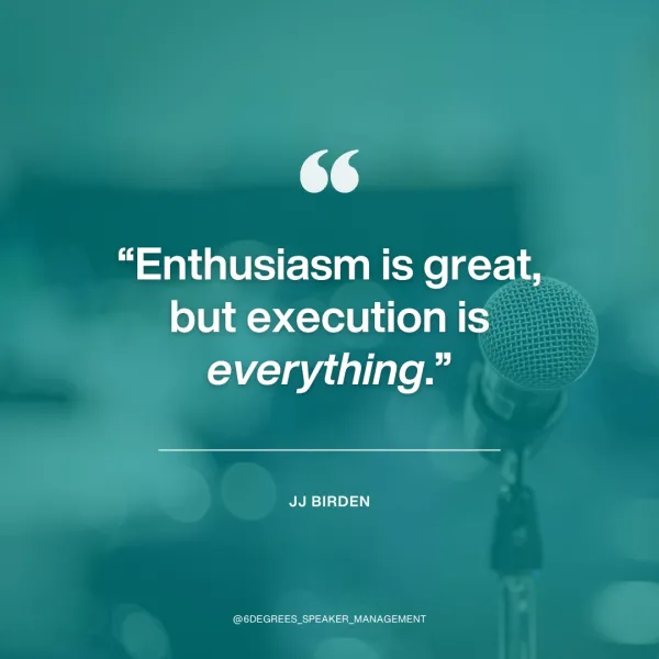 Thank You 6 Degrees Speaker Management